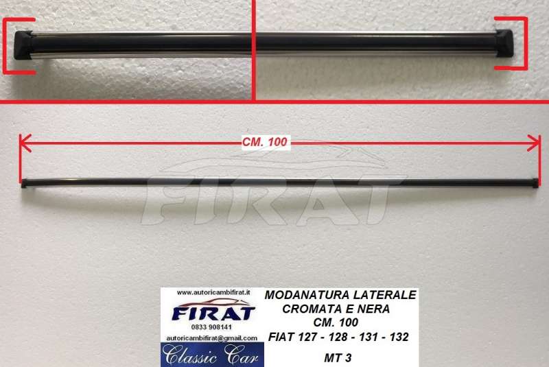 MODANATURA LATERALE FIAT 127-128-131-132 CM.100 (MT3)